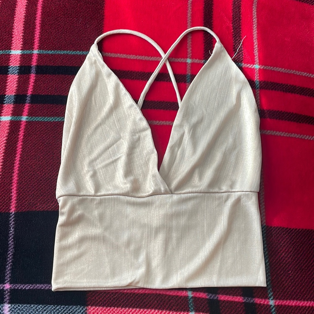 Champagne night-out top